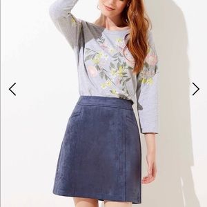 LOFT Suede Skirt